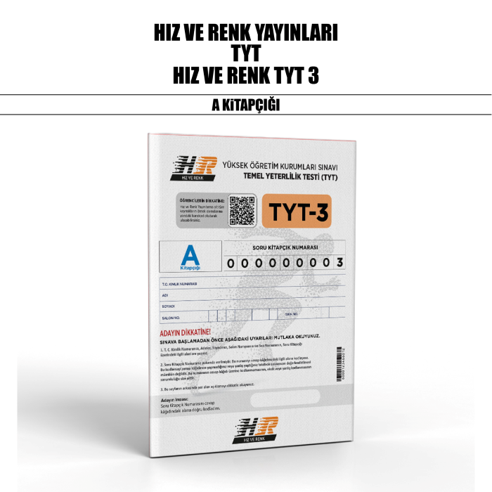 HIZ RENK YAYIN TYT SNV 3-A - 25-26